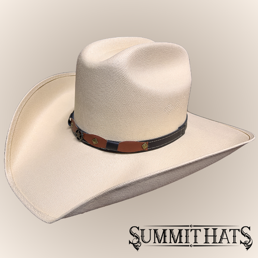 Canvas Cattleman Cowboy Hat - Cream, Light Pink, Hot Pink, Lavender, Black, Light Blue, Red