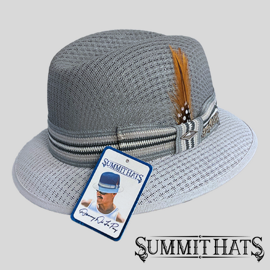 Cruiser Acero - Dark Grey/Light Grey - Authentic Danny De La Paz Lowrider Signature Hat Collection - Inspired Boulevard Nights Fedora by Summit Hats