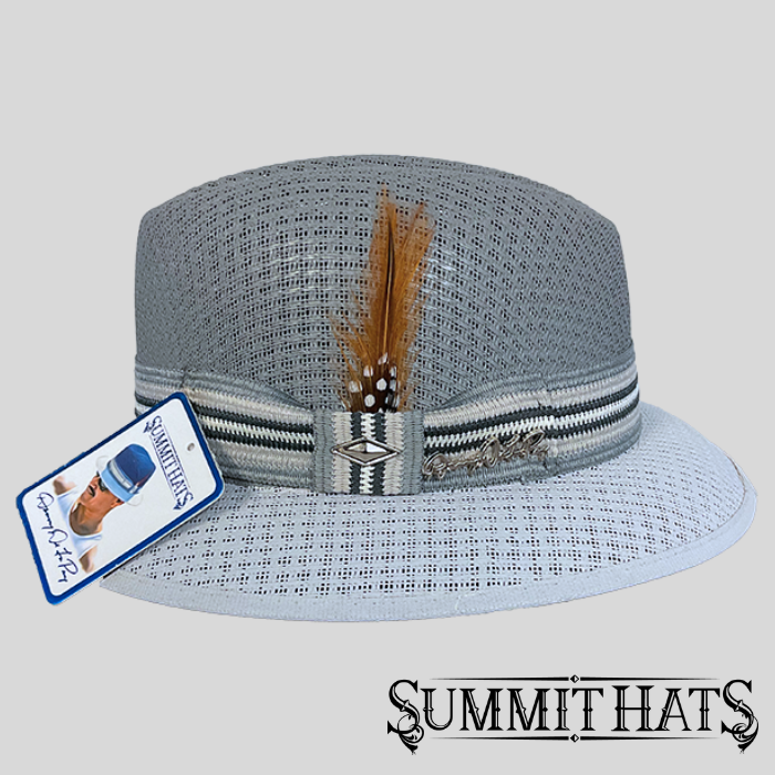 Cruiser Acero - Dark Grey/Light Grey - Authentic Danny De La Paz Lowrider Signature Hat Collection - Inspired Boulevard Nights Fedora by Summit Hats