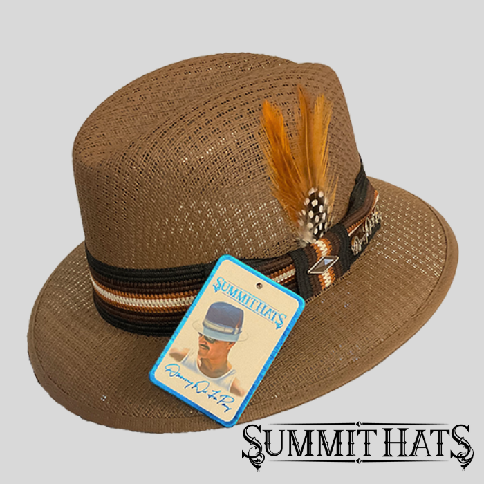 Impala Brown - Authentic Danny De La Paz Lowrider Signature Collection - Inspired Boulevard Nights Fedora by Summit Hats