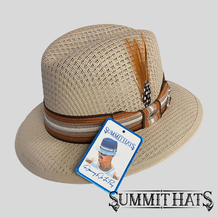 Impala Khaki - Authentic Danny De La Paz Lowrider Signature Hat Collection - Inspired Boulevard Nights Fedora by Summit Hats